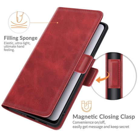 Чохол-книжка Dual-side Magnetic Buckle для Samsung Galaxy S22 Plus 5G - червоний