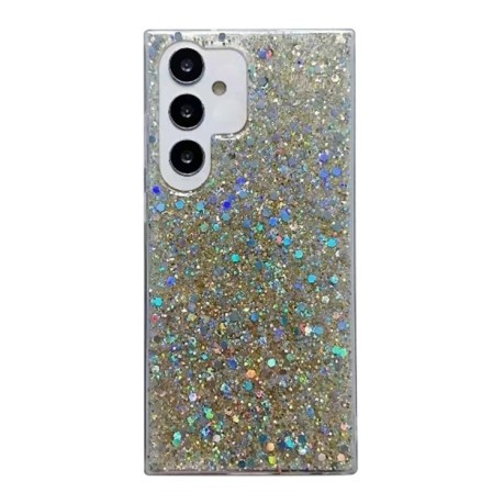 Протиударний чохол Glitter Sequins Epoxy для Samsung Galaxy A55 5G - золотий