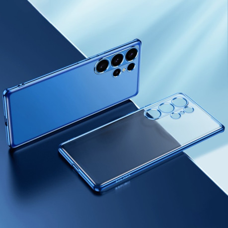 Чехол SULADA Electroplating Frosted TPU на Samsung Galaxy S25+ 5G - синий