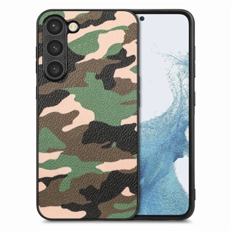 Протиударний чохол Camouflage для Samsung Galaxy S23 5G - зелений
