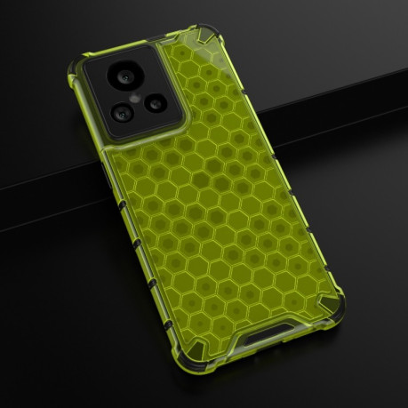 Противоударный чехол Honeycomb на Realme GT2 Explorer Master - зеленый