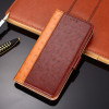 Чехол-книжка Ostrich Texture для Xiaomi Poco M3 - коричневый