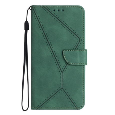 Чохол-книжка Stitching Embossed Leather iPhone 15 -зелений