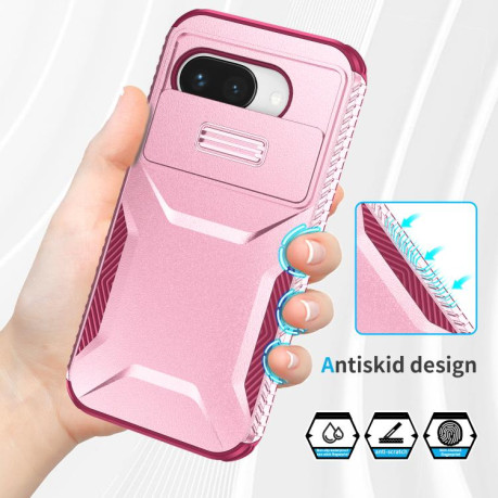 Протиударний чохол Sliding Camshield для Google Pixel 9a - Pink + Rose Red
