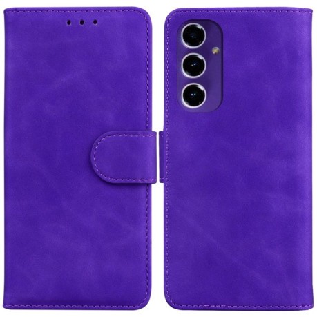 Чохол-книжка Pure Color Magnetic для Samsung Galaxy S24 FE 5G - фіолетовий