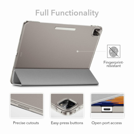 Чохол-книжка ESR Ascend з утримувачем для Apple Pencil на iPad Pro 11 2021 - сірий