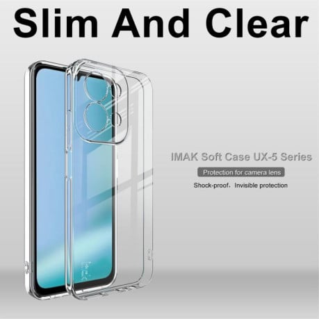 Противоударный чехол IMAK UX-5 Series на Xiaomi Redmi 15C 5G/4G EU 173mm/Poco C85 5G - прозрачный