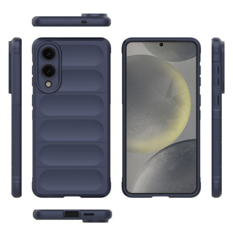 Силіконовий чохол Magic Flannel для Samsung Galaxy S25 Edge 5G - синій