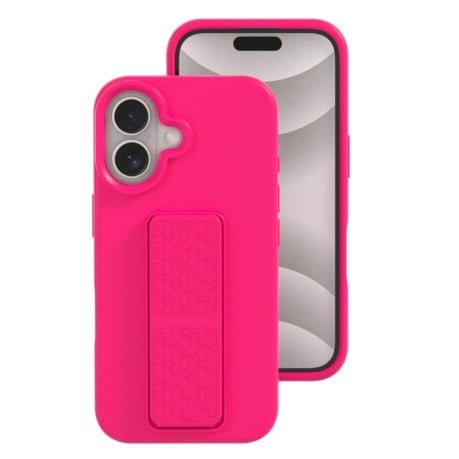 Силіконовий чохол Liquid Silicone Holder для iPhone 16 Plus - рожевий