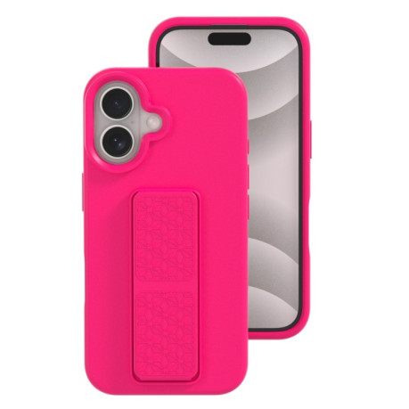 Силиконовый чехол Liquid Silicone Holder на iPhone 16 - розовый