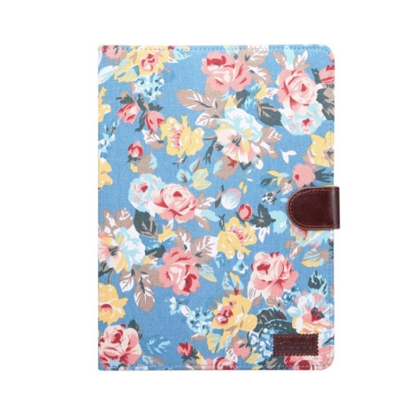 Чохол-книжка Flower Cloth Texture на iPad Pro 11 2021/Air 10.9 2022/2020 - синій