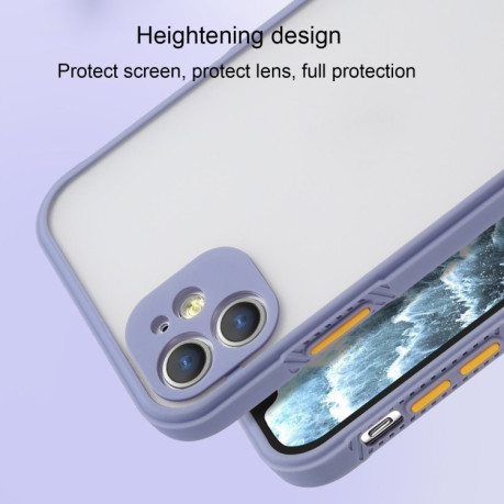 Противоударный чехол Straight Side Skin Feel для iPhone 11 Pro Max - розовый