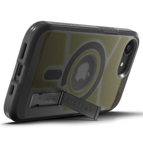Оригинальный чехол Spigen Tough Armor MagSafe на iPhone 16e - Clear Gray