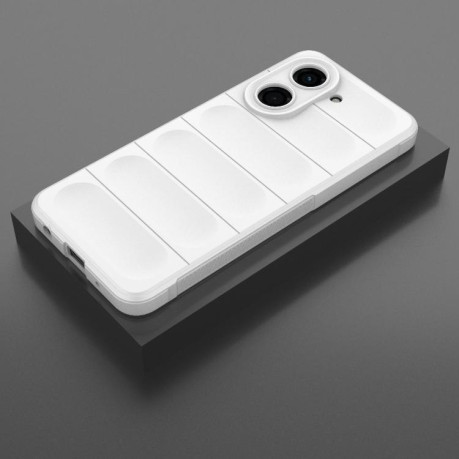 Силиконовый чехол Magic Flannel для Xiaomi Redmi A5 4G 171.7mm / Xiaomi Poco C71 4G - белый