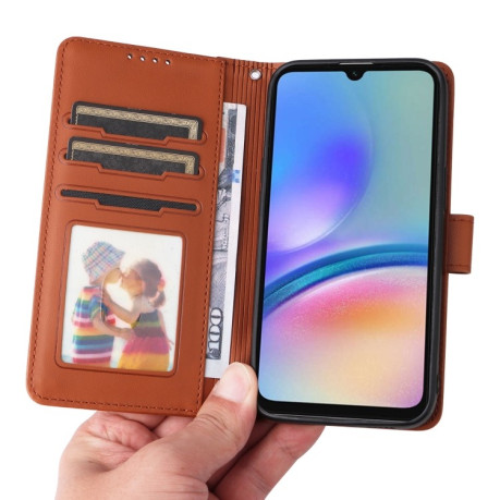 Чохол-книжка BETOPNICE BN-005 2 in 1 Detachable Imitate Genuine Leather Samsung Galaxy A05s - коричневий