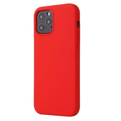 Силиконовый чехол Solid Color Liquid на iPhone 13 mini - красный