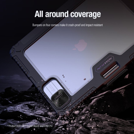 Противоударный чехол-книжка  NILLKIN Bumper Pro Multi-angle Folding Style для iPad Pro 11 2024 - черный