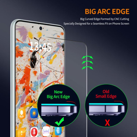 Защитное Стекло ENKAY Easy Install 0.18mm High Alumina Silicon Full Glass для OnePlus 13T