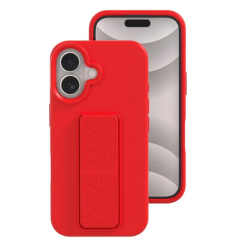 Силиконовый чехол Liquid Silicone Holder на iPhone 16 - красный