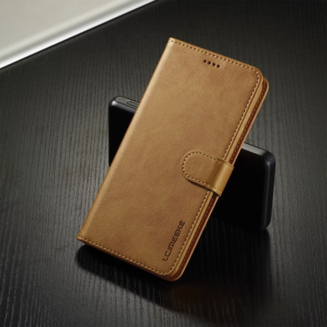 Чохол книжка LCIMEEKE Calf Texture  для Samsung Galaxy S25+ 5G - коричневий