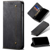 Чохол книжка Denim Texture Casual Style Samsung Galaxy S22 5G - чорний