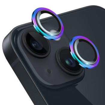 Защитное стекло на камеру ENKAY AR Anti-reflection Camera Lens для iPhone 15 / 15 Plus - разноцветное