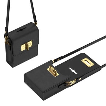 Противоударный чехол GKK Plain Weave Mini Backpack Slim для Samsung Galaxy Flip 5 - черный