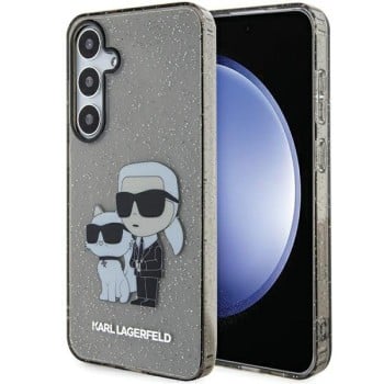 Оригинальный чехол Karl Lagerfeld hardcase Glitter для Samsung Galaxy S24+Plus - Black(KLHCS24MHNKCTGK)