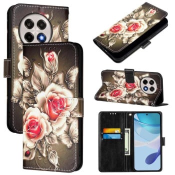 Чохол-книжка Colored Drawing Pattern Plain Weave Leather для OnePlus 13R / Ace 5 / 5 Pro - кольоровий