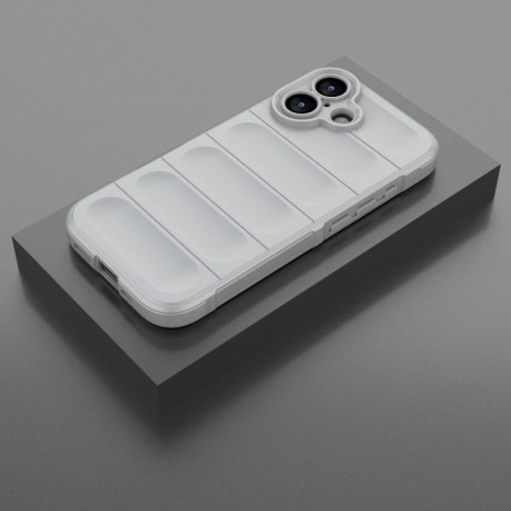 Силиконовый чехол Magic Flannel для iPhone 17 - серый