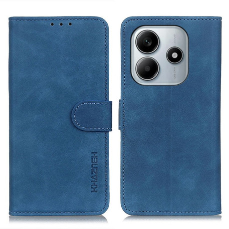 Чохол-книжка KHAZNEH Cowhide Texture на Xiaomi Redmi Note 14 4G - синій