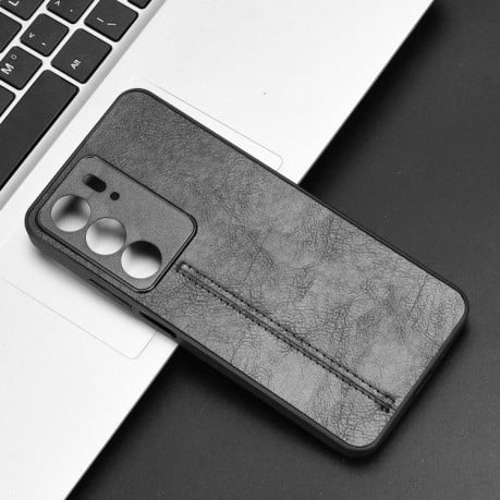 Чохол із простроченням Sewing Cow Pattern на Realme C75 - чорний