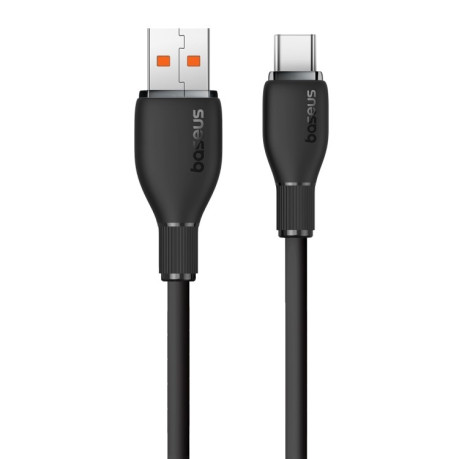 Кабель Baseus Pudding Series 100W USB для Type-C Fast Charging Data Cable, Length:2m - чорний