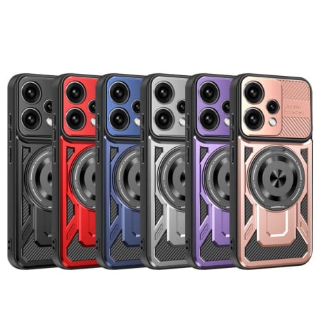 Противоударный чехол Armor Rotating Holder MagSafe для OPPO Reno15 Global / Reno 15C — серый