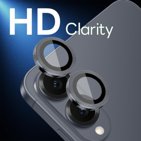 Захисне скло на камеру NORTHJO Camera Lens Protector CD Metal Ring на Samsung Galaxy S25 Edge 5G - чорне