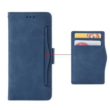 Чехол-книжка Skin Feel Calf на OPPO Reno14 F 5G — синий