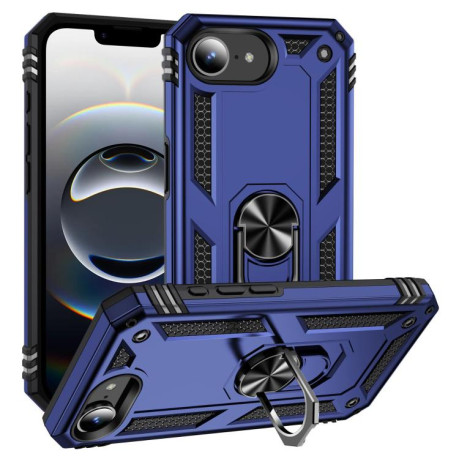 Противоударный чехол HMC 360 Degree Rotating Holder для iPhone 16e - синий