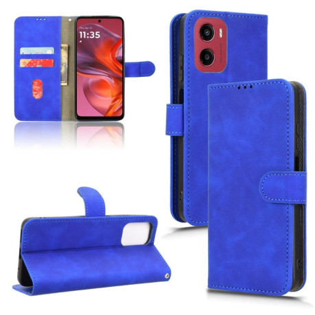 Чохол-книжка Retro Skin Feel Business Magnetic Motorola Moto G05 - синій