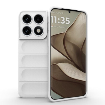 Силіконовий чохол Magic Flannel на Motorola Edge 70 Pro 5G Global — білий