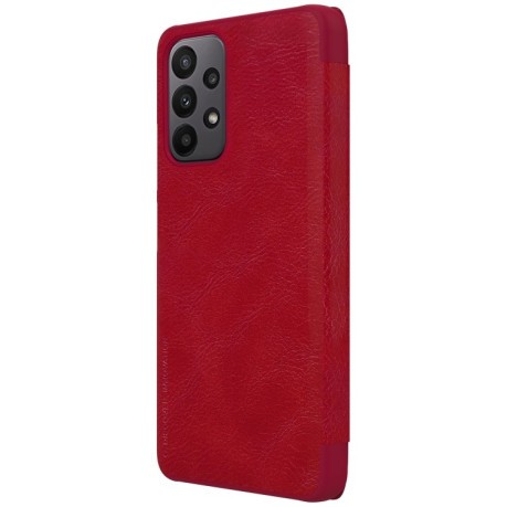 Кожаный чехол-книжка Nillkin Qin Series для Samsung Galaxy A23 4G - красный