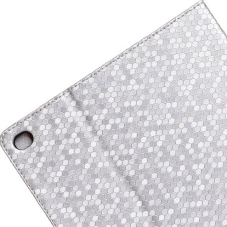 Шкіряний Чохол Honeycomb Texture сріблястий для iPad Air 2