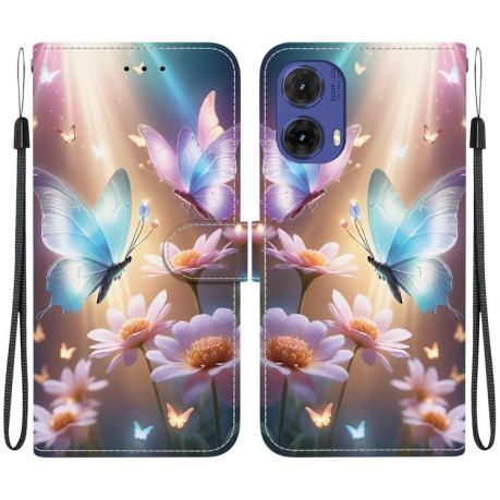 Чехол-книжка Colored Drawing Series на Motorola Moto G85 5G - разноцветный