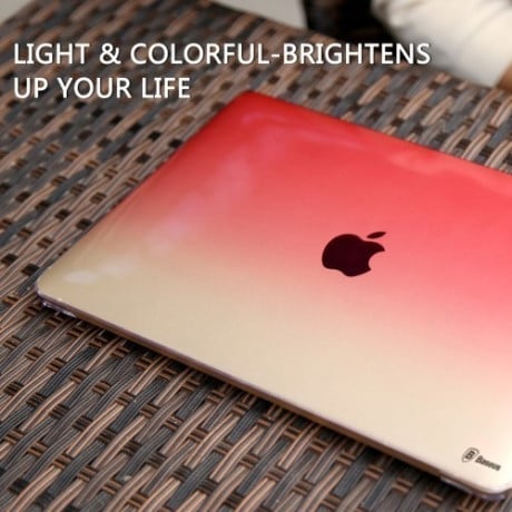 Ультратонкий Прозрачный Чехол Baseus Sky Case 0,7 мм Gradient Color Black для MacBook 12