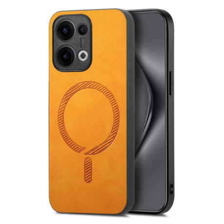 Чохол Retro MagSafe Magnetic PU на OPPO Reno13 Pro 5G - жовтий