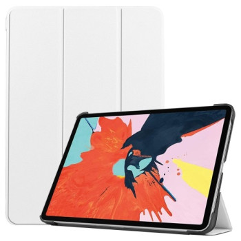 Чехол Custer Texture Three-folding Sleep/Wake-up на iPad Air 10.9 2022/2020 - белый