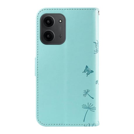Чехол-книжка Dandelion Embossed Pattern Flip Leather на Xiaomi Redmi 15C 5G / 4G EU 173mm - зеленый