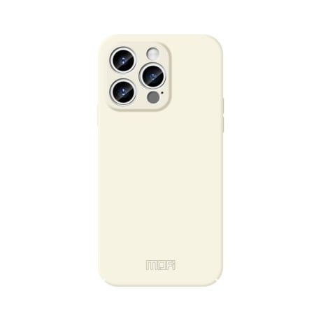 Ультратонкий чохол MOFI Qin Series Skin Feel All-inclusive Silicone Series для iPhone 15 Pro Max - бежевий