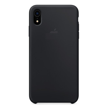 Силиконовый чехол Silicone Case Black на iPhone XR