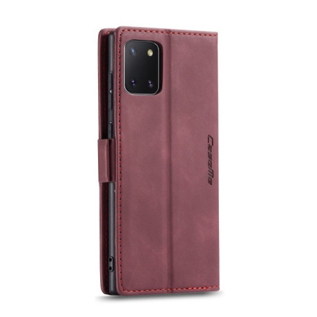 Кожаный чехол CaseMe-013 Multifunctional на Samsung Galaxy Note 10 Lite - винно-красный