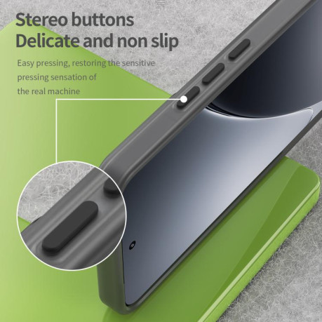 Протиударний чохол MagSafe Frosted Translucent TPU + PC для Xiaomi 15 Pro - чорний